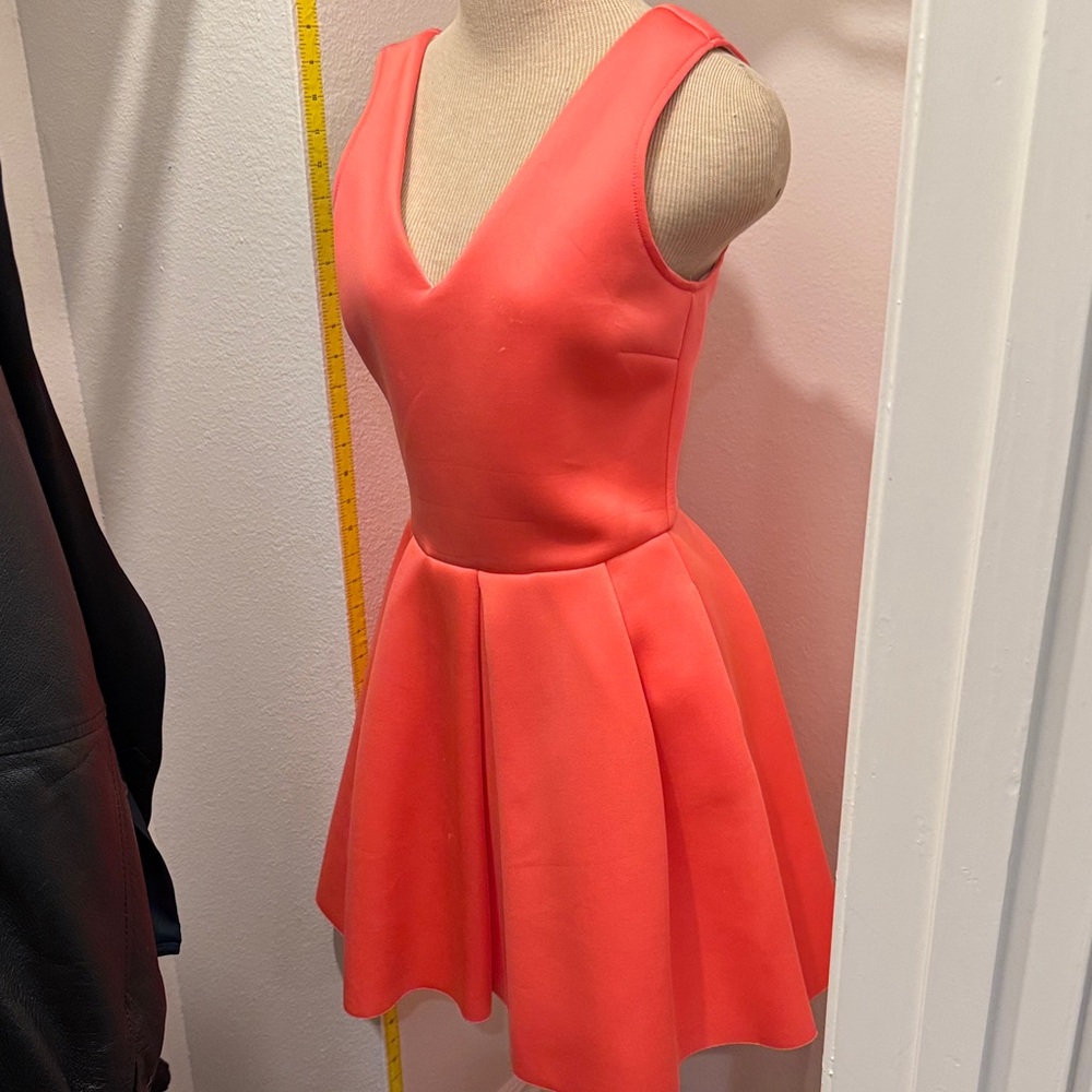 Aqua Coral Sleeveless Mini Dress